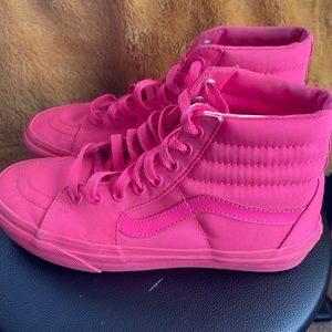 Pink high top vans
